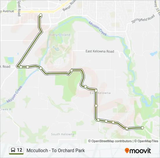 12 Bus Line Map