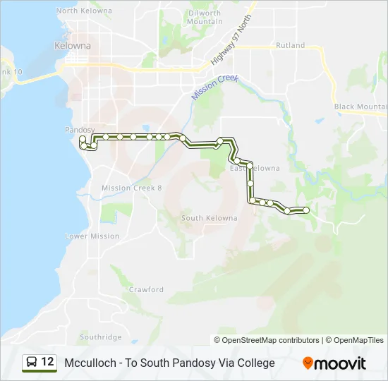 12 Bus Line Map