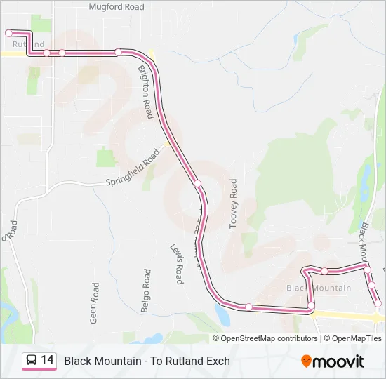 14 Bus Line Map