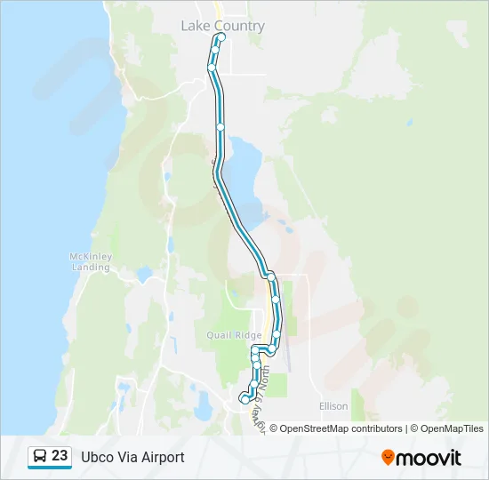 23 Bus Line Map