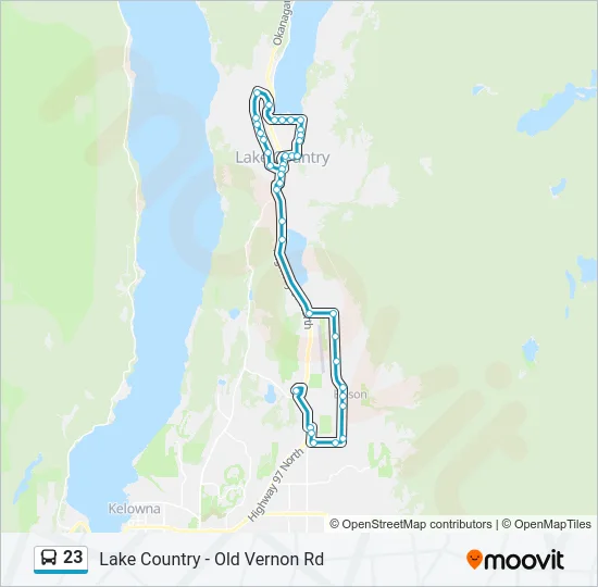 23 Bus Line Map