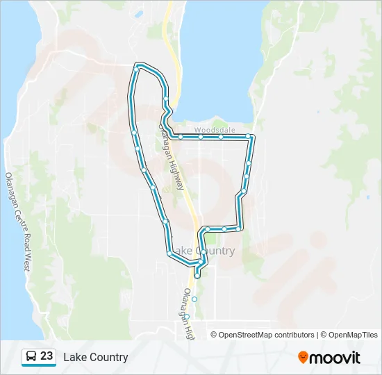 23 Bus Line Map