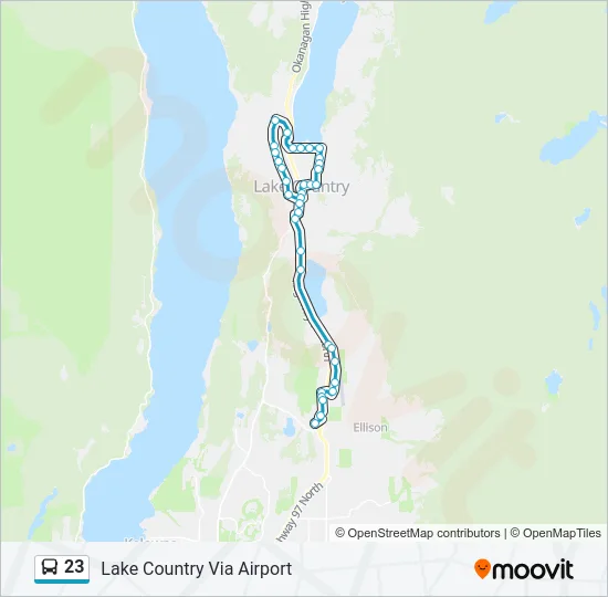 23 Bus Line Map