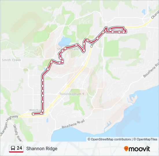 24 Bus Line Map