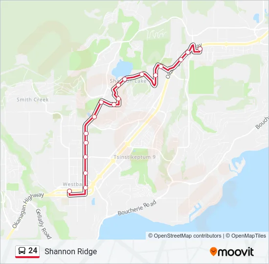 24 Bus Line Map