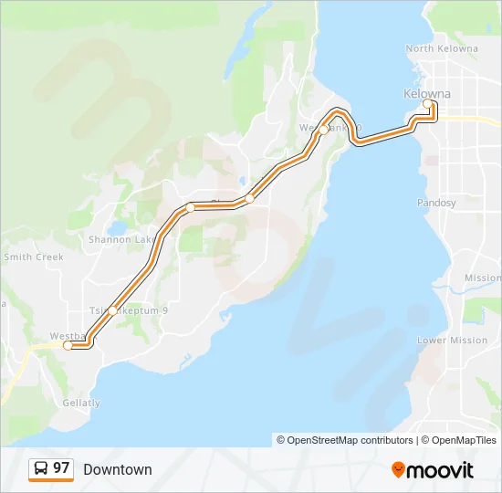 97 Bus Line Map