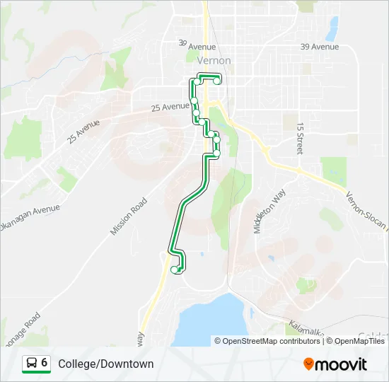 6 Bus Line Map