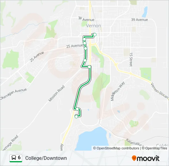 6 Bus Line Map
