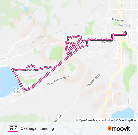 7 Bus Line Map