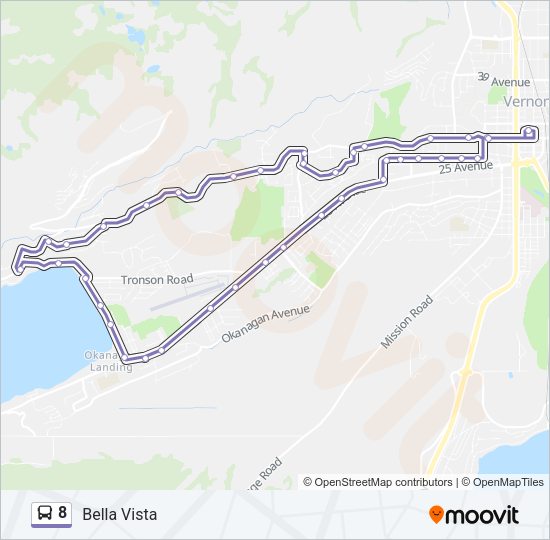 8 Bus Line Map