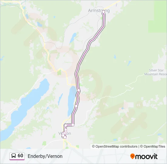 60 Bus Line Map