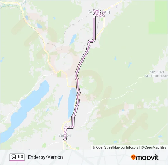 60 Bus Line Map