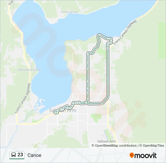 23 Bus Line Map