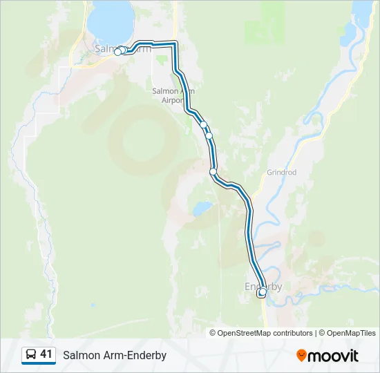 41 Bus Line Map