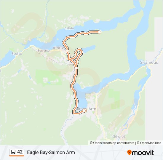 42 Bus Line Map