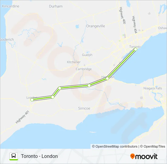 FLIXBUS 2702 Bus Line Map