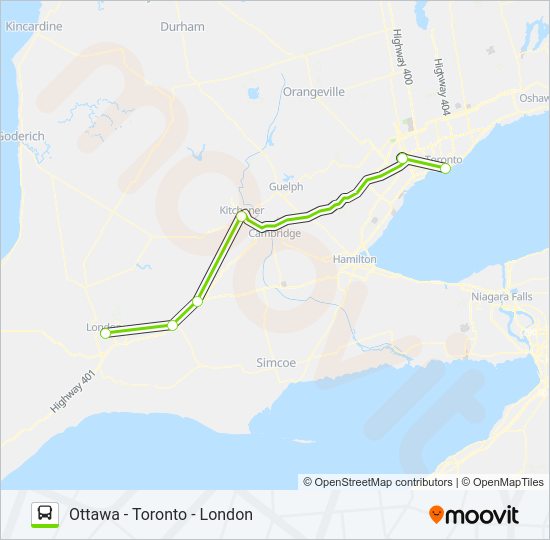 FLIXBUS 2710 Bus Line Map