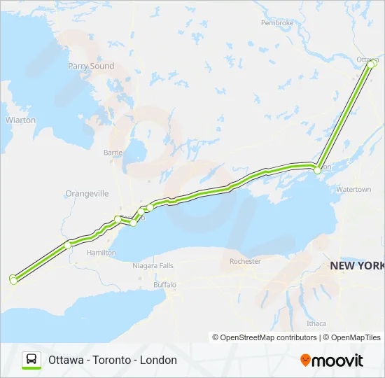 FLIXBUS 2710 Bus Line Map