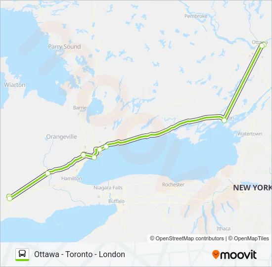 FLIXBUS 2710 Bus Line Map