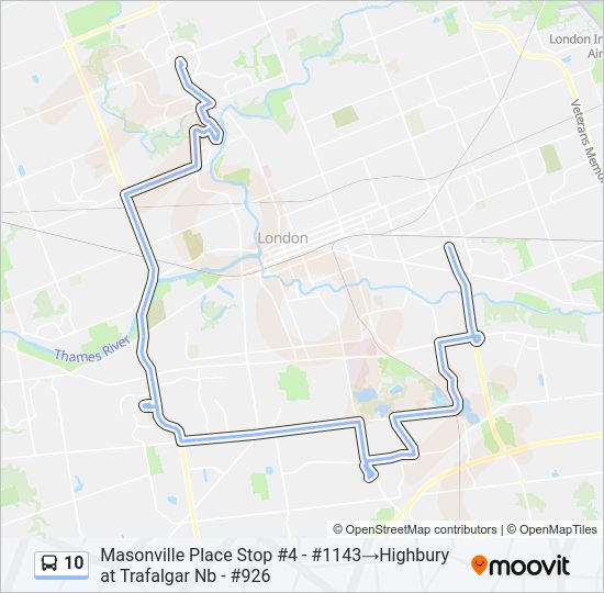 10 bus Line Map