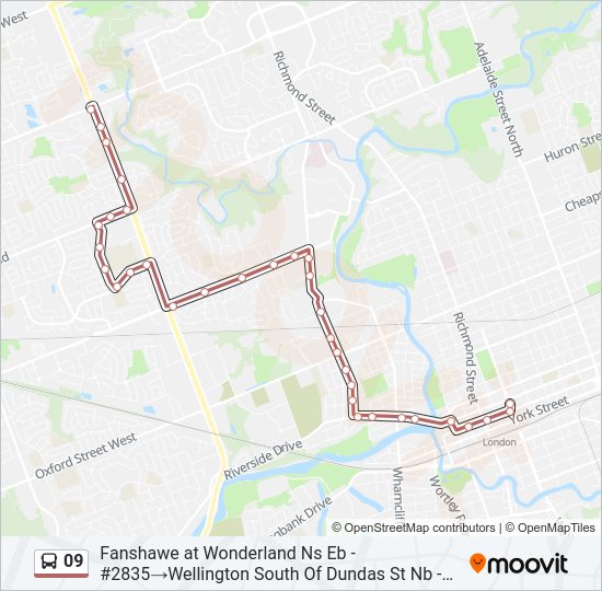 09 bus Line Map