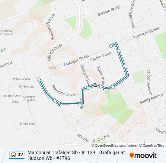 02 bus Line Map