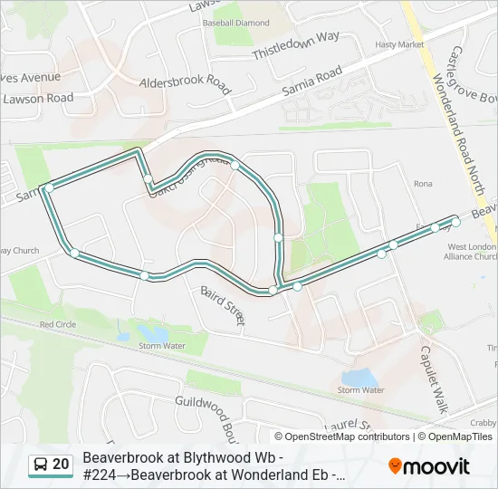 20  Line Map