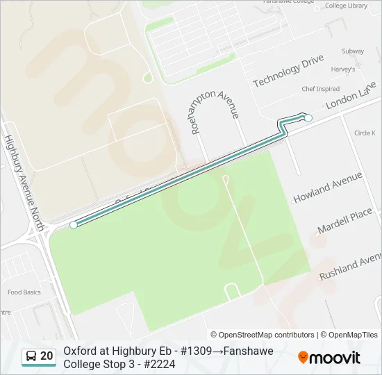 20  Line Map