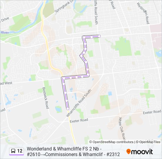 12 bus Line Map