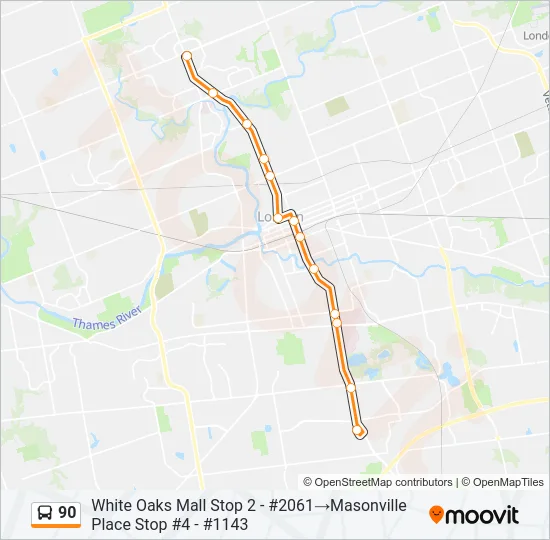 90  Line Map