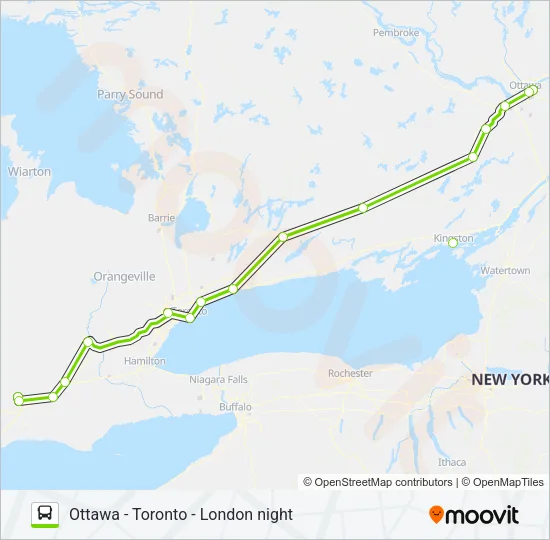 FLIXBUS N2710 Bus Line Map