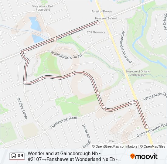 09 Bus Line Map