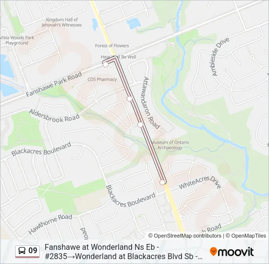 09 Bus Line Map