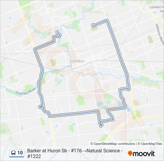 10 Bus Line Map