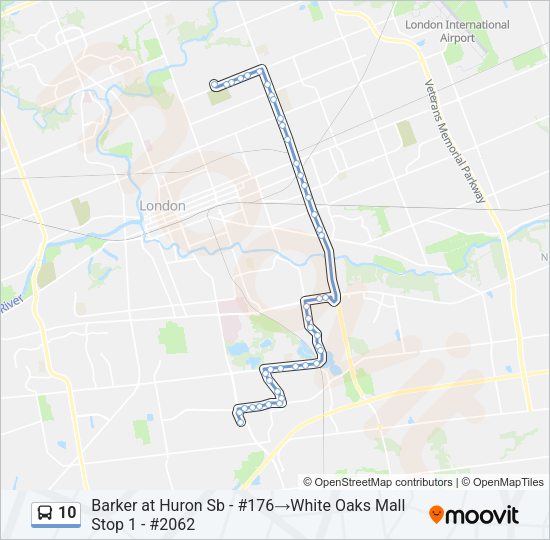 10 Bus Line Map