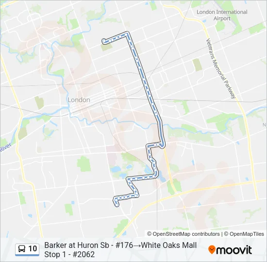 10 Bus Line Map