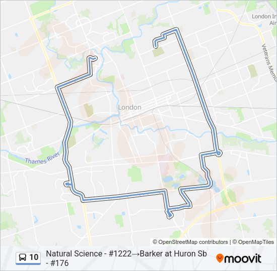 10 Bus Line Map