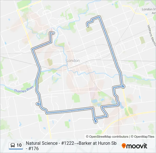 10 Bus Line Map