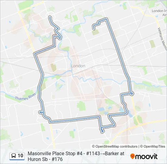 10 Bus Line Map