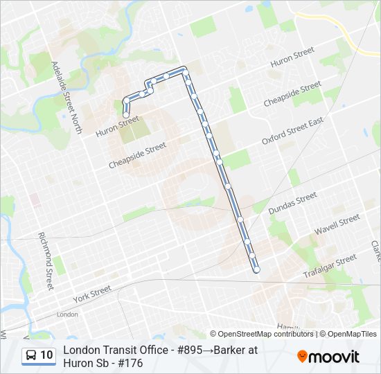 10 Bus Line Map