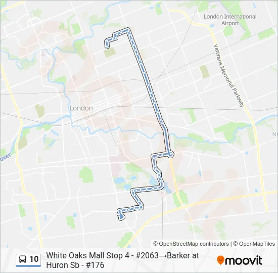 10 Bus Line Map