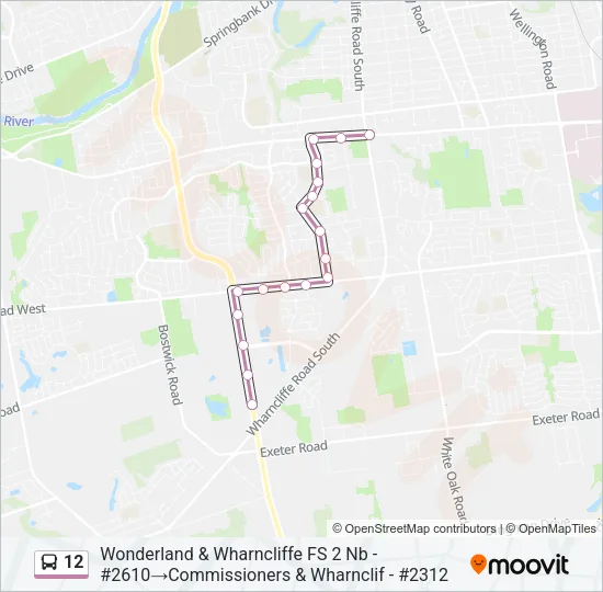 12 Bus Line Map