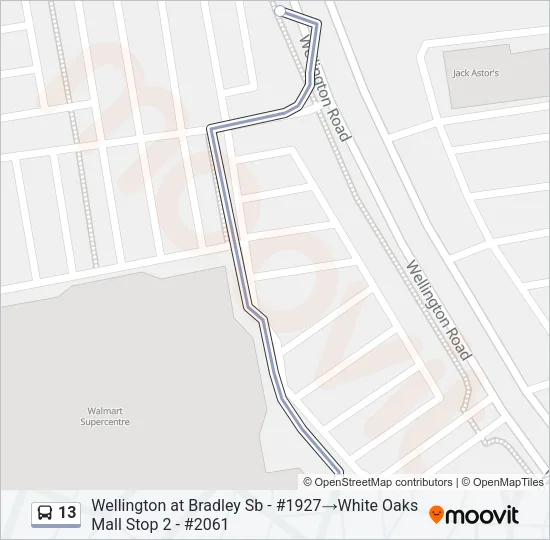 13 Bus Line Map