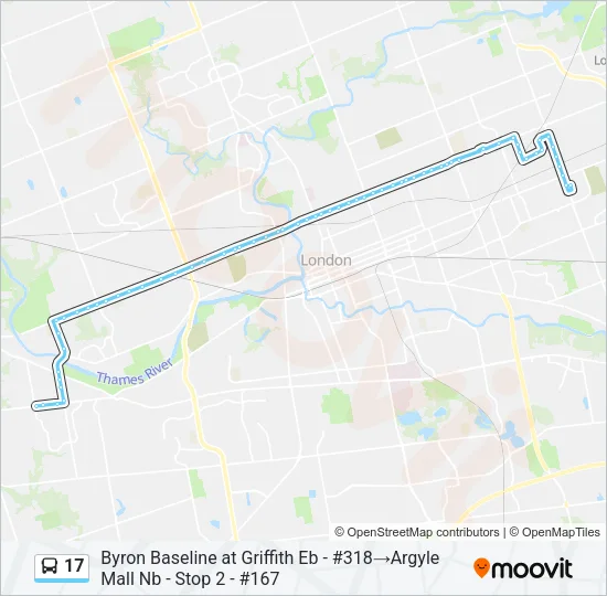 17 Bus Line Map
