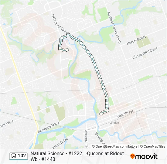 102 Bus Line Map