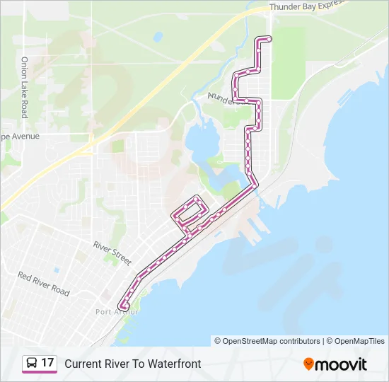 17 Bus Line Map