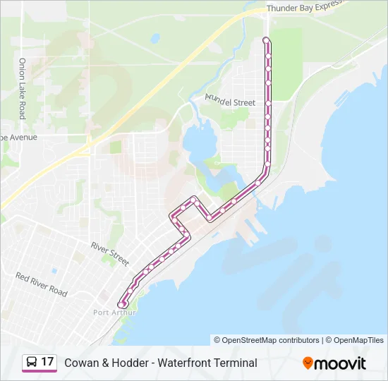 17 Bus Line Map