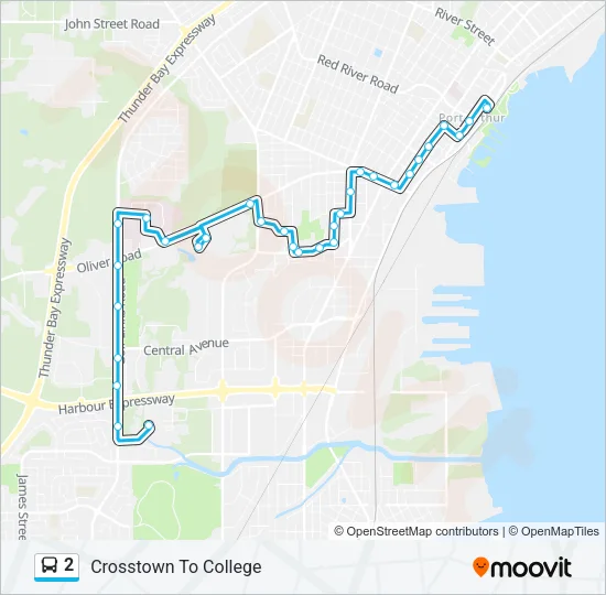 2 Bus Line Map