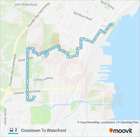 2 Bus Line Map