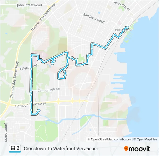 2 Bus Line Map